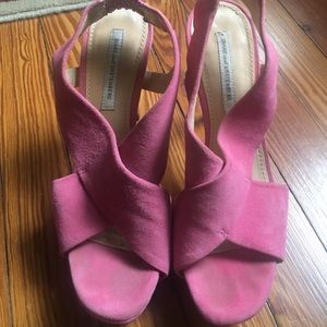 DVF platform sandals